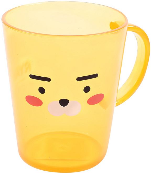 릴팡 카카오프렌즈 투명양치컵, 라이언, 1개