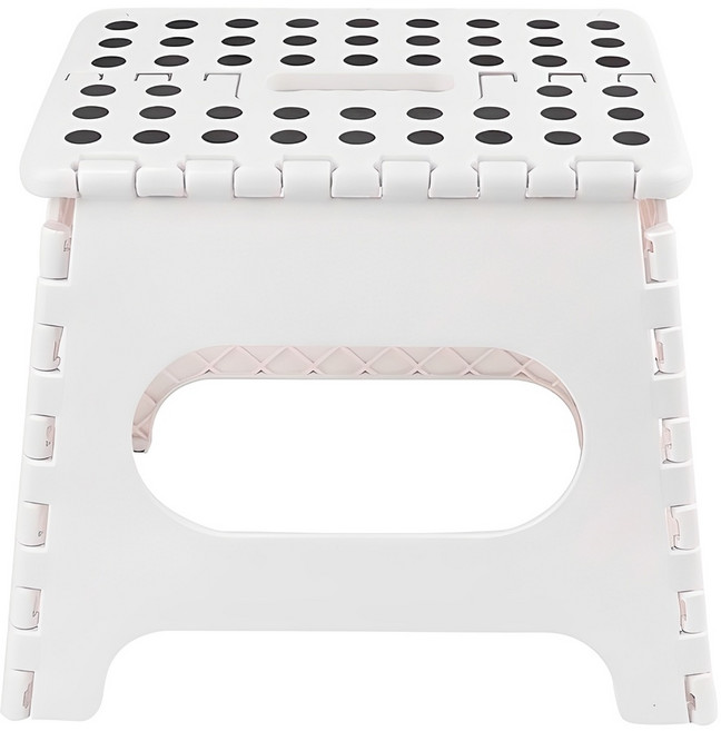 라이크하우스 접이식 의자 폴딩체어 스툴, 화이트, 1개