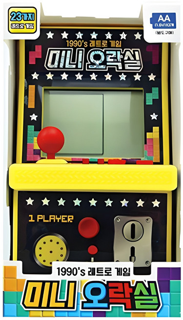 토이세븐 미니 오락실 휴대용 콘솔 게임기, 랜덤발송, 1개