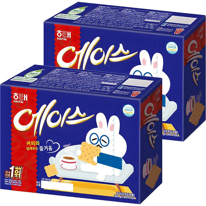 해태제과 에이스 과자, 364g, 2개