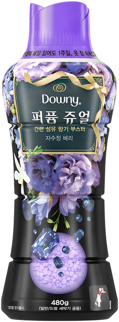 다우니 퍼퓸 쥬얼 자수정 베리 향기부스터, 480g, 1개