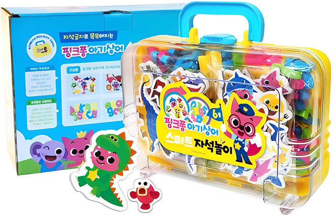 아이윌컴퍼니 핑크퐁 아기상어 스마트 자석놀이 세트, 1세트, 144피스