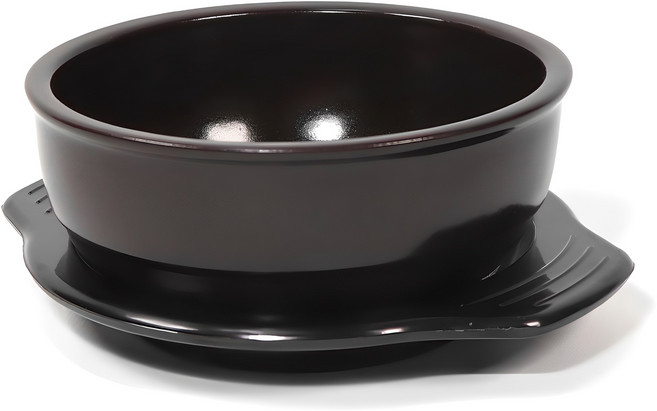 해피정 진뚝배기 직화 설렁탕기A 2호 + 멜라민 받침 세트, 17.8cm, 1개