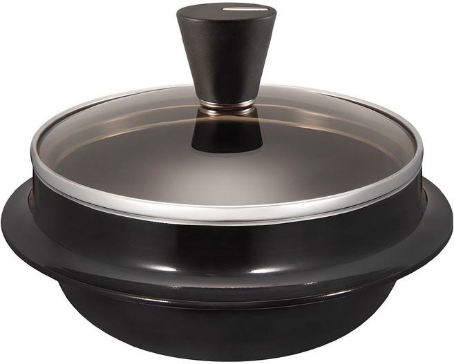 해피콜 늘담 티타늄 IH 가마솥, 16cm, 블랙, 1개