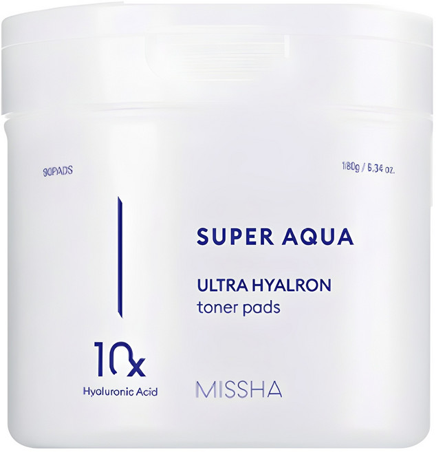 미샤 수퍼아쿠아 울트라 히알론 토너 패드 180g, 90매입, 1개