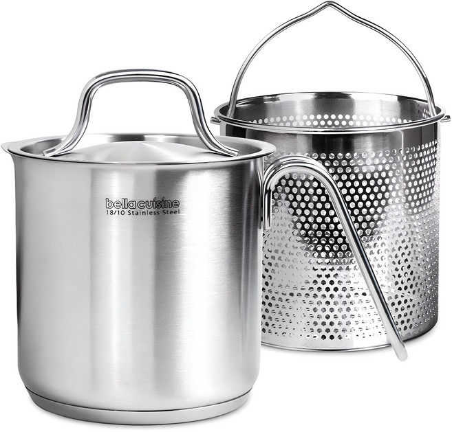 벨라쿠진 인덕션 스테디 케틀팟 2L + 채망 세트, 12.5cm, 1세트