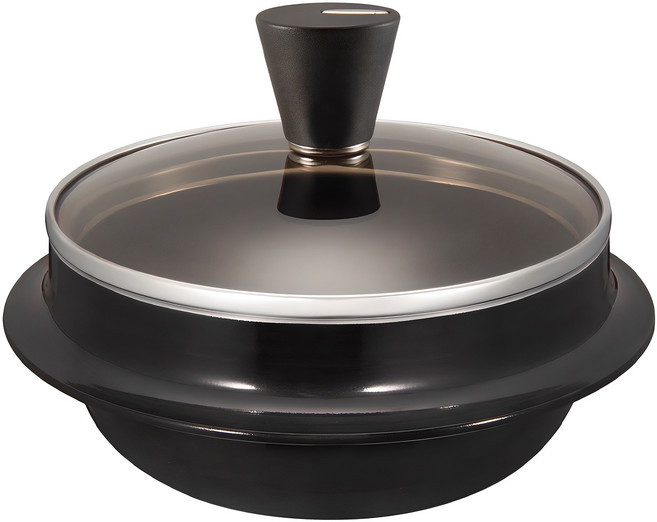 해피콜 국산 늘담 티타늄 IH 가마솥, 18cm, 블랙, 1개