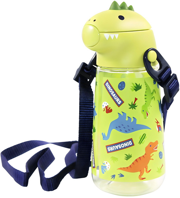 스케이터 페이스 빨대물통, 공룡, 420ml, 1개