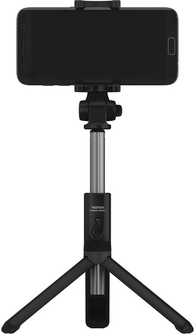 요이치 무선 블루투스 욜로 스마트폰 셀카봉, WT300, 블랙, 1개