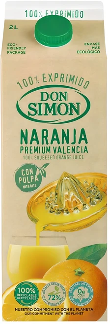 돈시몬 착즙 오렌지 주스, 2L, 1개 - 쿠팡