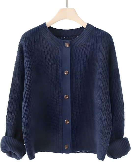 Zenith 女款 Supi 圓領寬鬆版長袖針織開襟衫 g1175