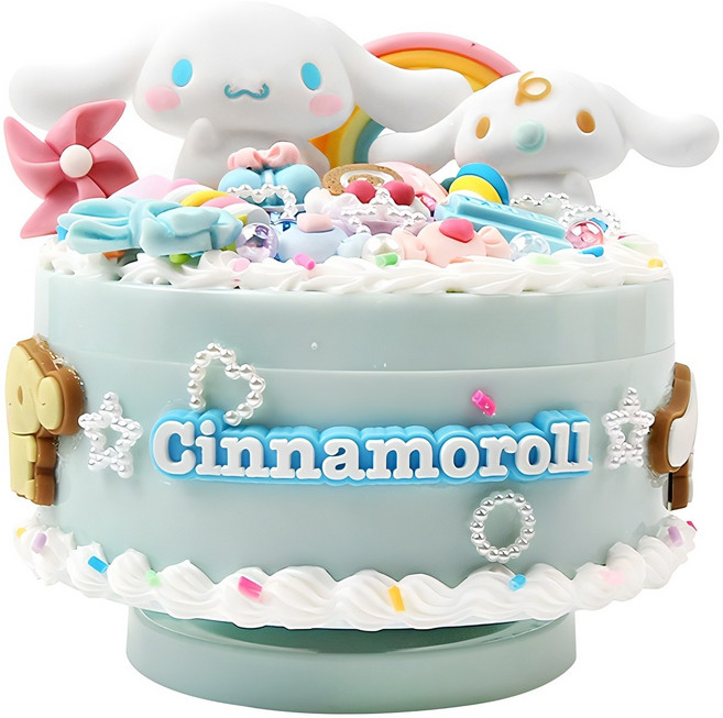 투영디자인 시나모롤 DIY 오르골 꾸미기 키트, 혼합색상, 1세트