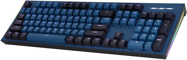 COX CK01 교체축 사이드 RGB 게이밍 기계식 유선 일반형 키보드, 네이비, CK01NV(갈축), 갈축