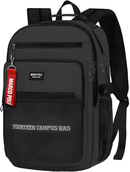 마르코폴로 남녀공용 포틴 백팩 MP6414 + 패브릭 키링 랜덤 발송