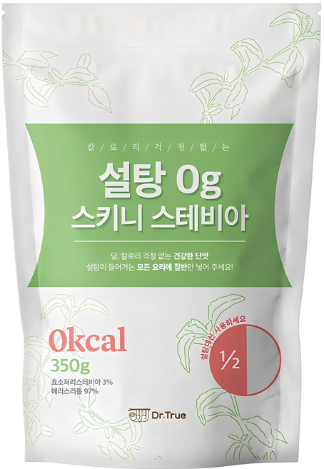 닥터트루 설탕 0g 스키니 스테비아, 350g, 1개
