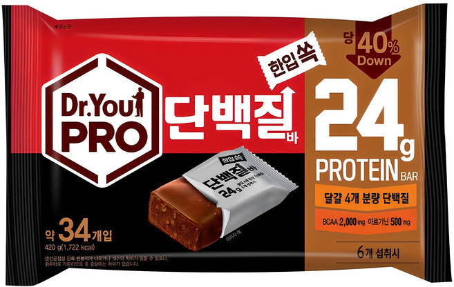닥터유 프로 한입쏙 단백질바, 420g, 1개
