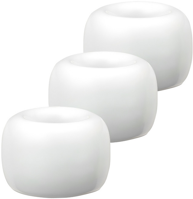 블럭마트 도자기 칫솔꽂이, 화이트, 3개