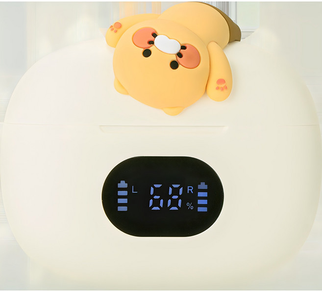 카카오프렌즈 TWS 블루투스이어폰 WI23-TWS01 베이지 8시간