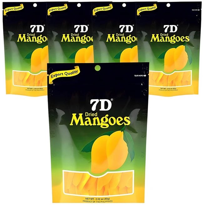 7D 건조망고, 80g, 5개입 - 쿠팡