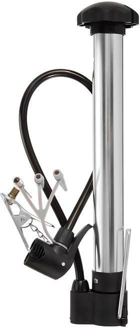 코멧 스포츠 자전거 펌프 소형, 실버, 1개