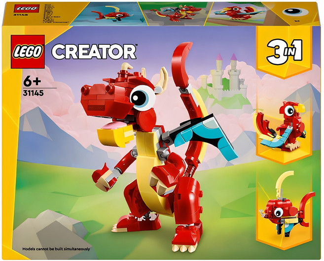 레고 크리에이터 31145 빨간 드래곤, 혼합색상, 1개