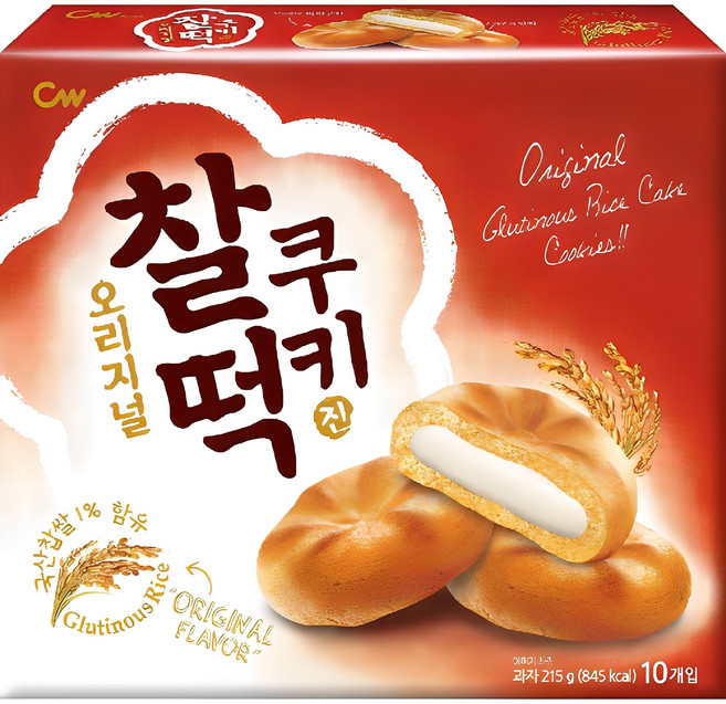 청우식품 찰떡쿠키 오리지널 10p, 215g, 1개