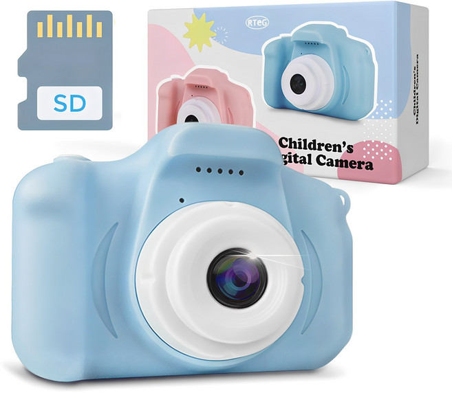 알테지 아동용 선물 미니 셀카 디지털 카메라 KD1000 + 16G SD카드 세트, KD1000(BLUE), 1세트