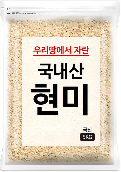 국내산 현미, 5kg, 1개