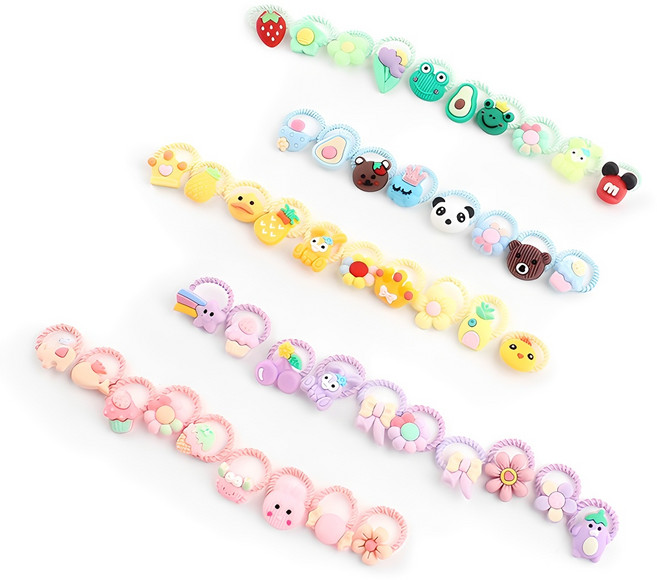 채니봉봉 푸디 베베 미니 머리끈 50p 세트