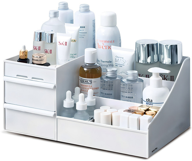 마켓플랜 멀티 화장품 정리함, 화이트, 1개