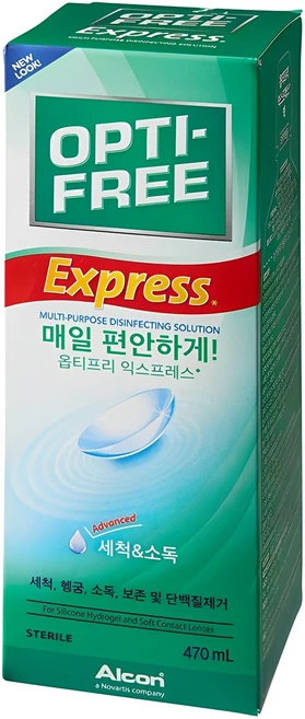 옵티프리 익스프레스 렌즈 세정액, 470ml, 1개 - 쿠팡