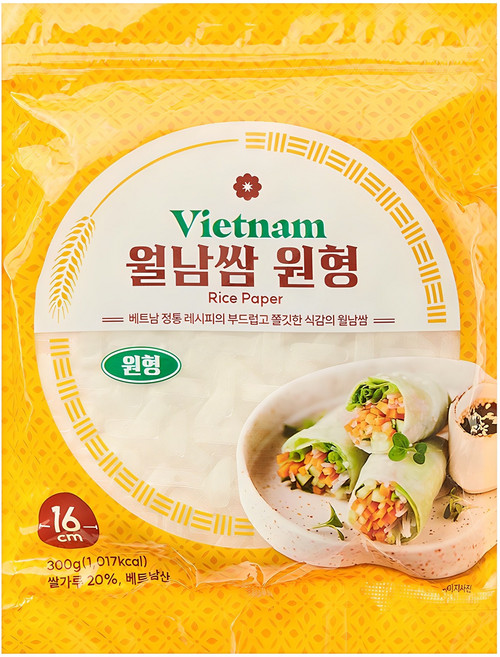 원형 월남쌈, 300g, 1개