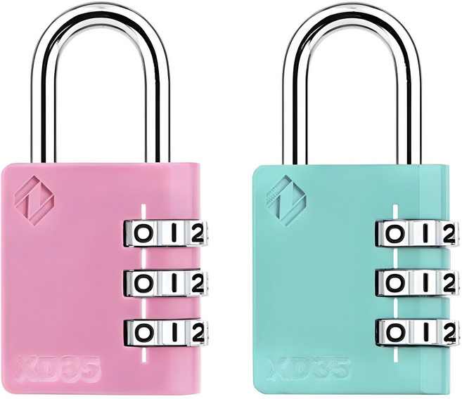 자커 다이얼 자물쇠 XD35 랜덤발송, 2개