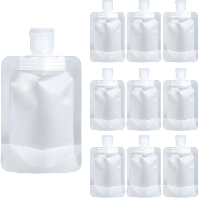 디오셀 깔끔정리 여행용 소분 파우치 50ml, 10개