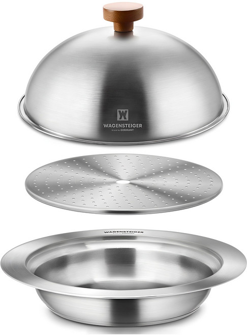 바겐슈타이거 인덕션 올스텐 스팀워머 + 레스팅커버 실버 세트, 24cm, 1개