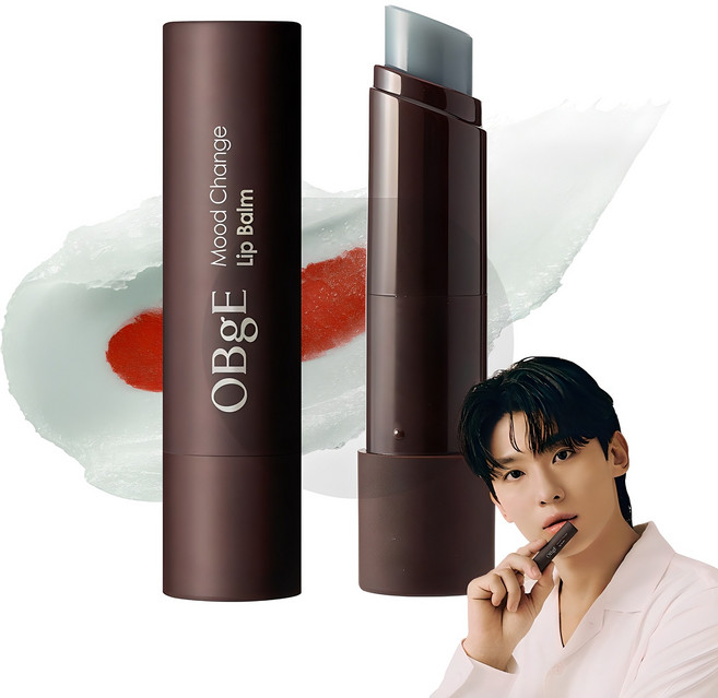 OBge 무드 체인지 립밤, 내추럴 레드(블루베리), 1개