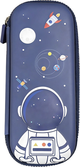 투코비 EVA 3D 입체 파우치형 필통, 우주비행, 1개
