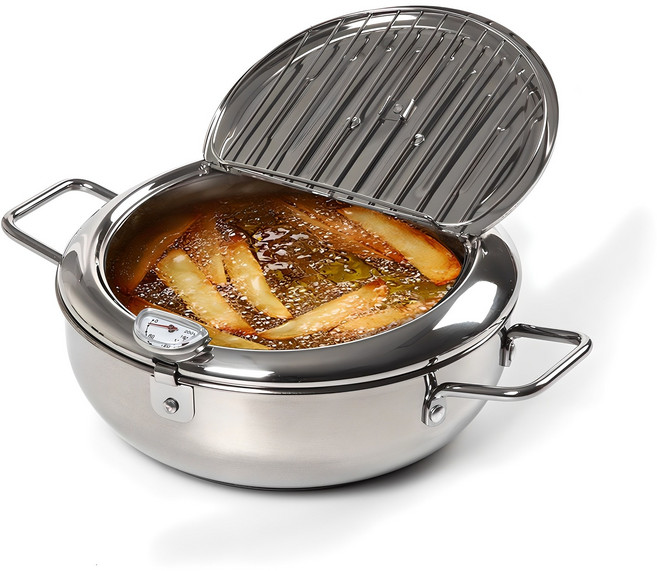 키친아트 인덕션 튀김냄비, 20cm, 혼합색상, 1개