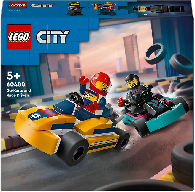 레고 시티 60400 고카트와 레이서, 혼합색상, 1개