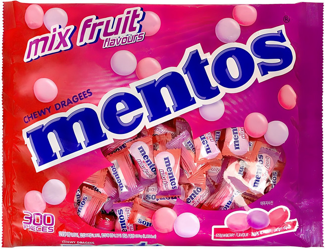 멘토스 어쏘티드 믹스 푸르티향 츄잉캔디, 810g, 1개