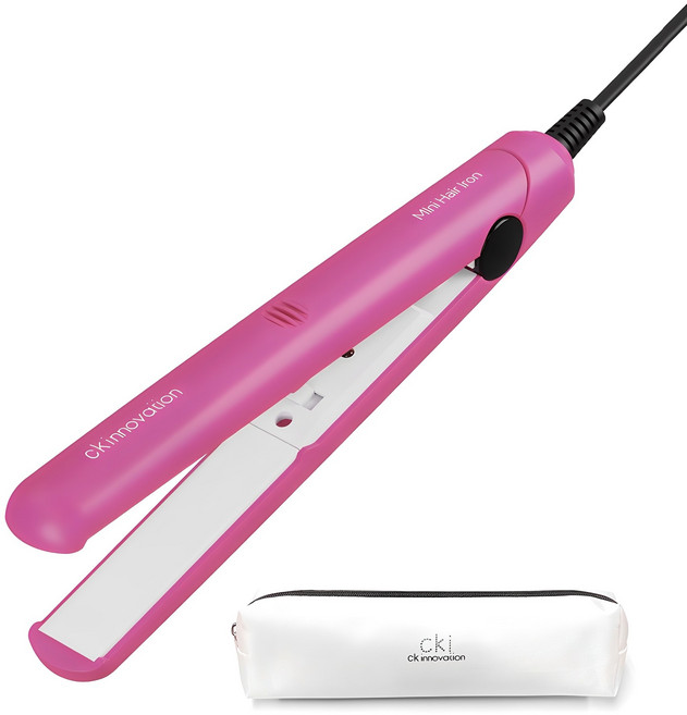 CKI 휴대용 미니 고데기 + 전용파우치 CKI-0700, 핑크