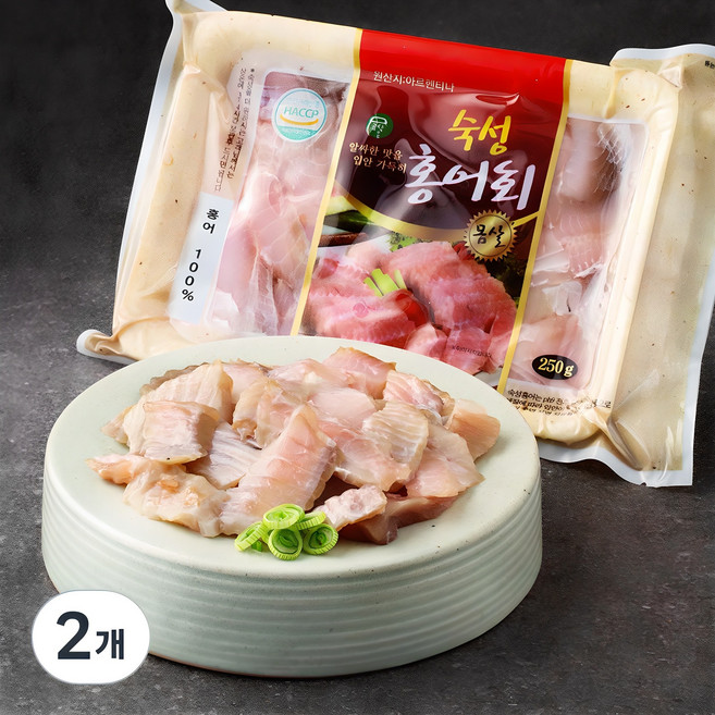 영산홍어 숙성홍어회, 250g, 2개