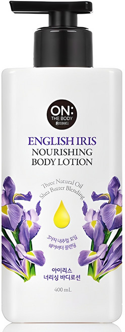 온더바디 너리싱 바디로션 아이리스, 400ml, 1개
