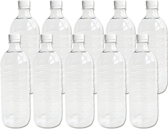 생수병 공병, 투명 + 화이트, 900ml, 10개