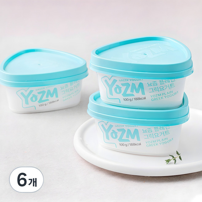 요즘 플레인 그릭요거트, 100g, 6개