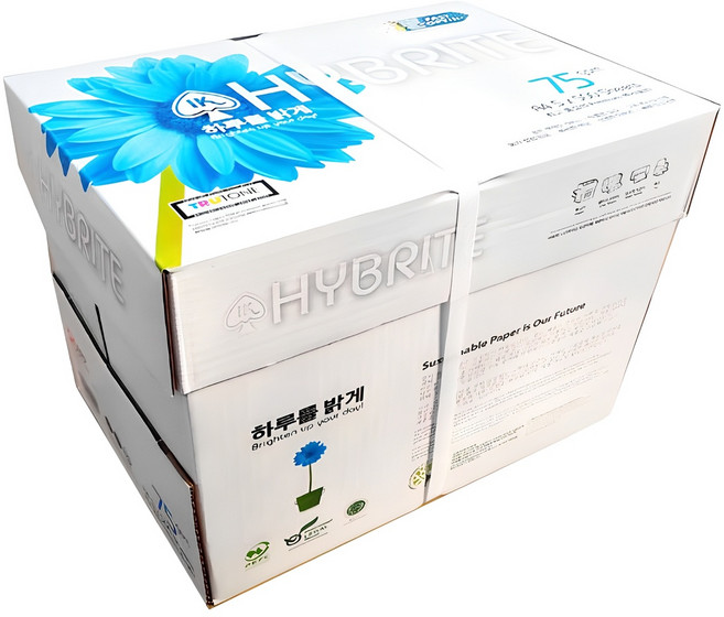 하이브라이트 복사용지 75g, A4, 2500개