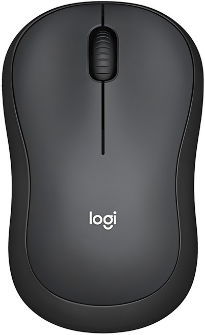 로지텍 무소음 무선 마우스, M221, 블랙