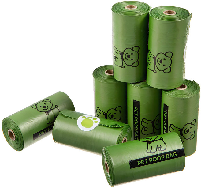 코멧 펫 반려동물 배변봉투 리필형, 초록색, 15개입, 8개