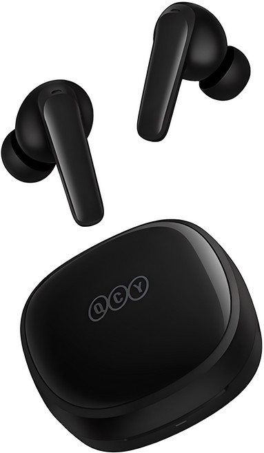 QCY 블루투스 이어폰, QCY-T13X APP, 블랙