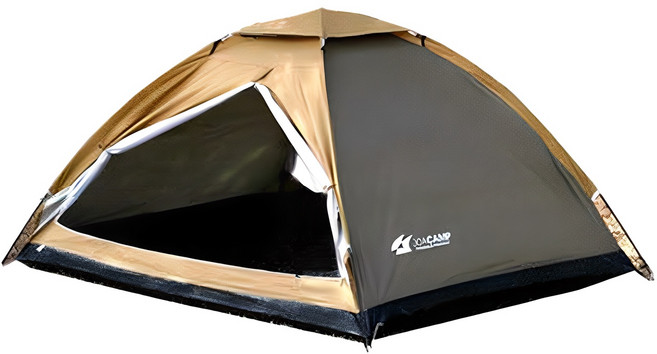 조아캠프 돔형 텐트, 브라운, 1-2인용